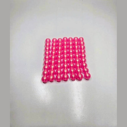 8MM Soft Beads - Pearly Pink by Thurston Bait Company - beads,Fishing,Hand Made,pearly,soft,Tackle